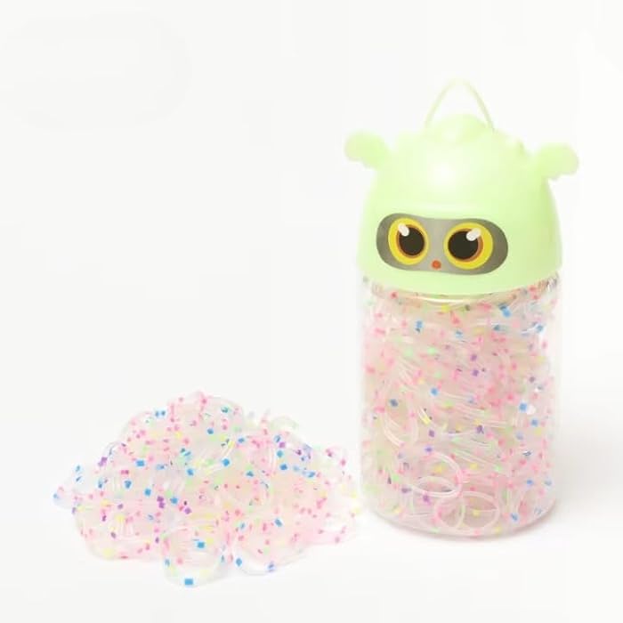 Elastic Rubber Bands for Kids - Durable Ponytail Holders for Children, No-Tangle Hair Accessories - Asstored Color - Image 3